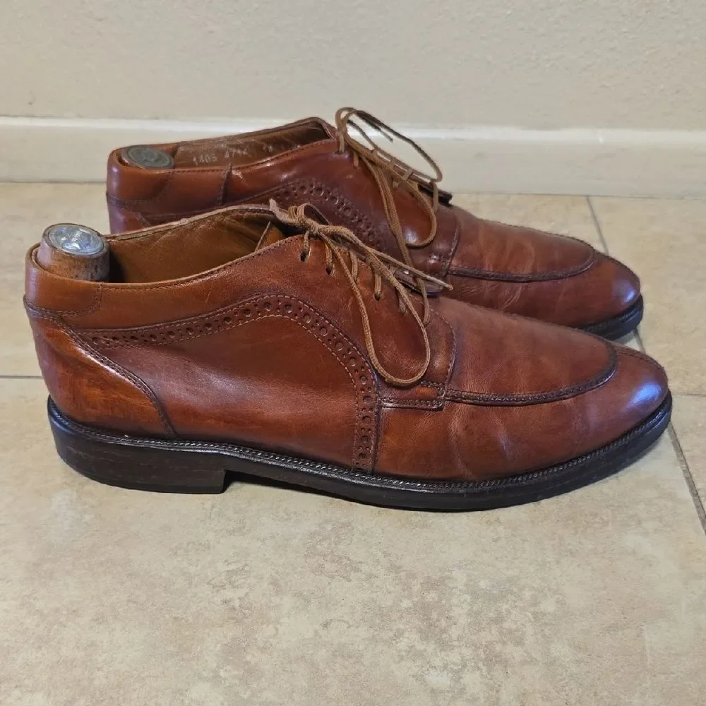 Classic Brown Leather Oxford Shoes